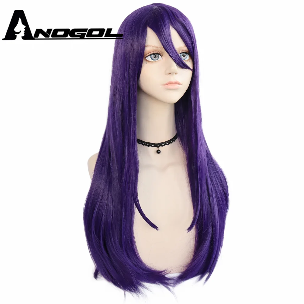 ANOGOL For Doki Doki Literature Club Yuri Monika Natsuki Sayori DDLC Synthetic Lolita Cosplay Wigs For Women