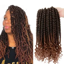Flyteng Spring Twist hair 12 inches black Senegalese spring twists Crochet Braids hairstyles bomb twist crochet hair