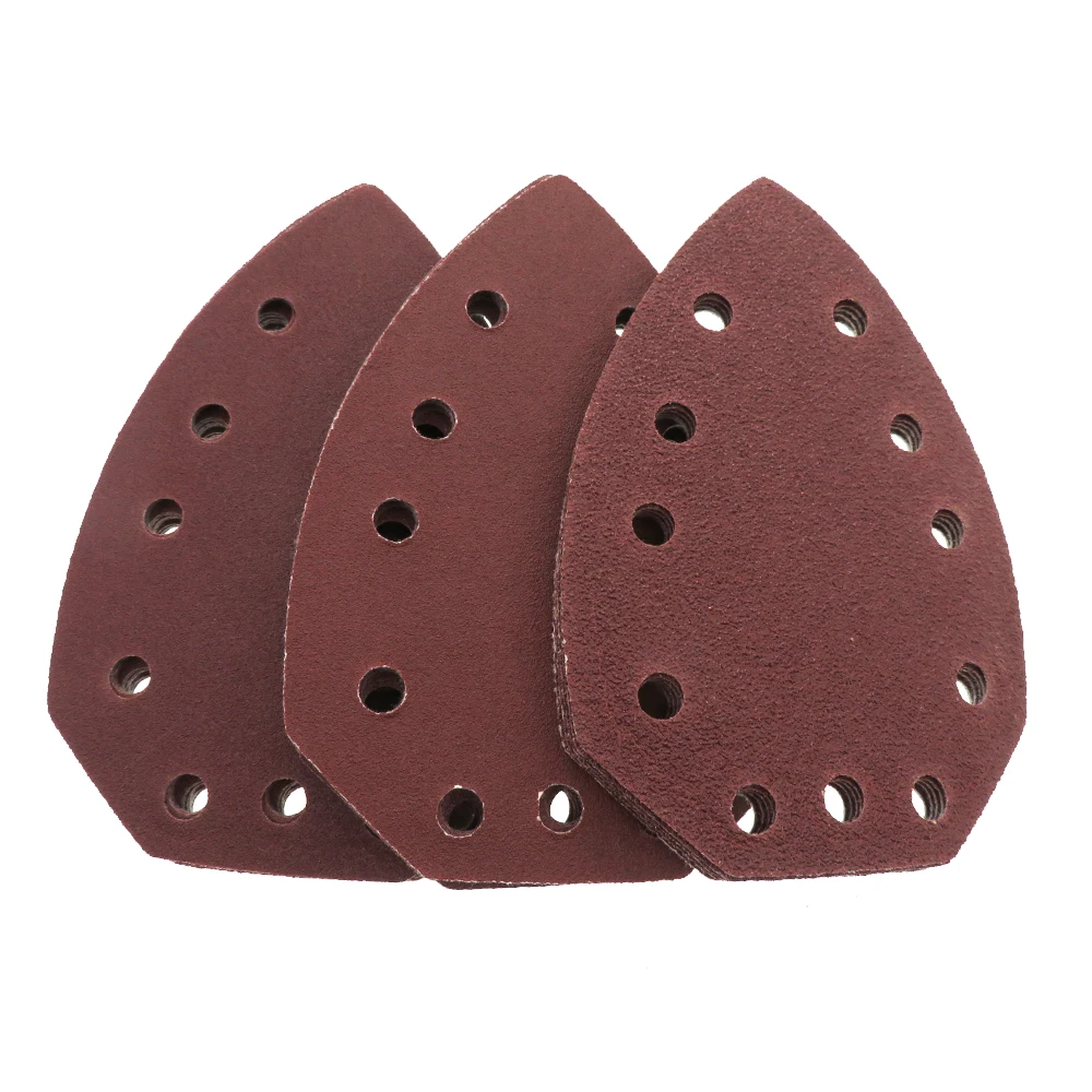 20pcs Mouse Sanding Sheets Hook and Loop Sander Pads 11-Holes Sand Paper Grits 60/ 120/ 240 Fit Multi-Sander