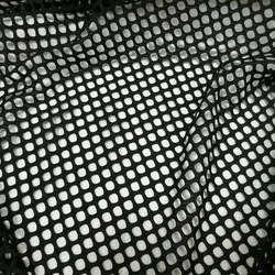 Women's Black Net Fabric, Square Elastic, Large Mesh, Hollow, Sexy, DIY, Dress, Tops, Stage Costumes, Fashion