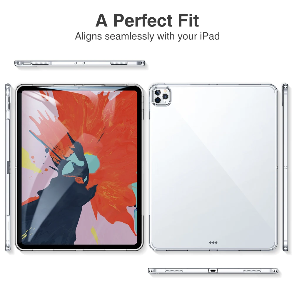 ESR für iPad Pro 11 Fall 2021 für iPad Air 5 4 Fall 2022 2020 Weiche Flexible Abdeckung für iPad pro 11 12,9 2020 10,9 TPU Klarer Fall