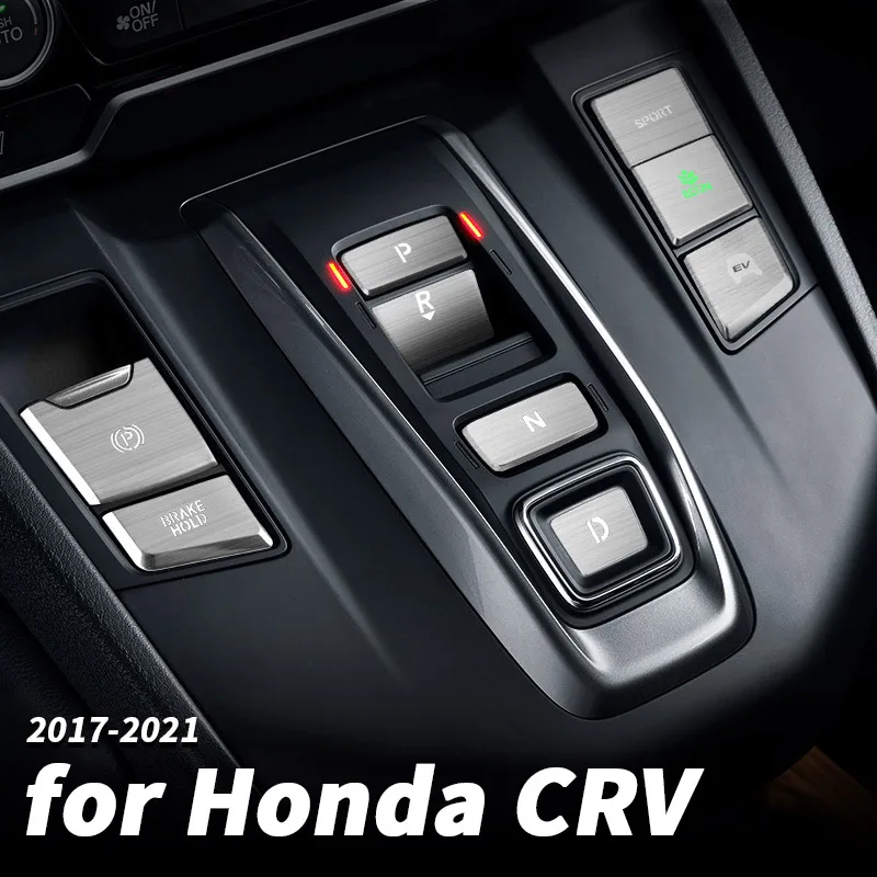 In-car gear button patchCentral control gear decoration stickers Modification accessories For Honda CRV CR-V 2017 2018 2019 2020