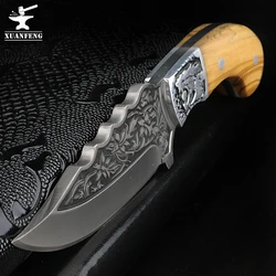 XUAN FENG field high hardness sharp tactical knife camping hunting short knife self-defense non-foldable knife