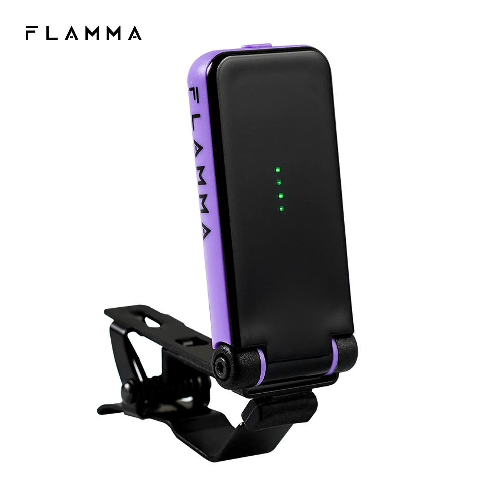 FLAMMA FT01 Clip-on Tuner for Electric Acoustic Guitar Bass Ukeleles All Instruments Christmas Gift