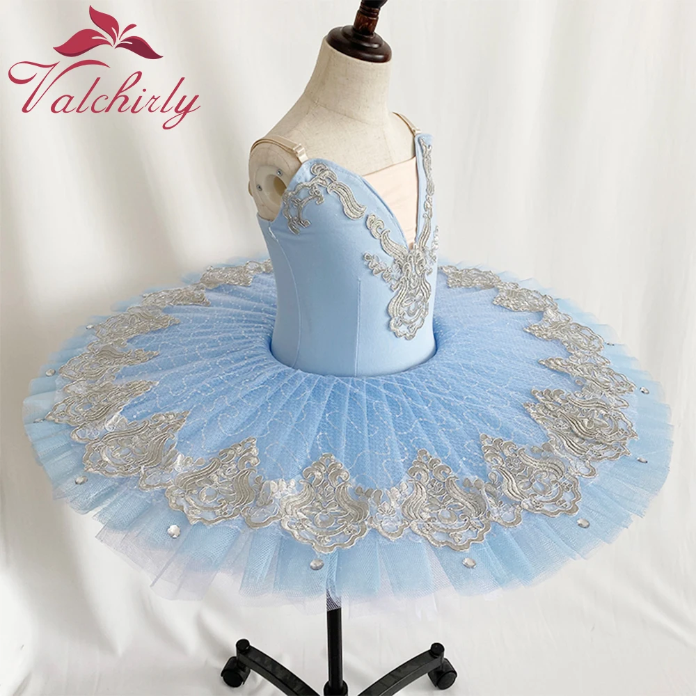 NEW Light Blue Platter Pancake Tutu Ballerina Party Dress for Girls
