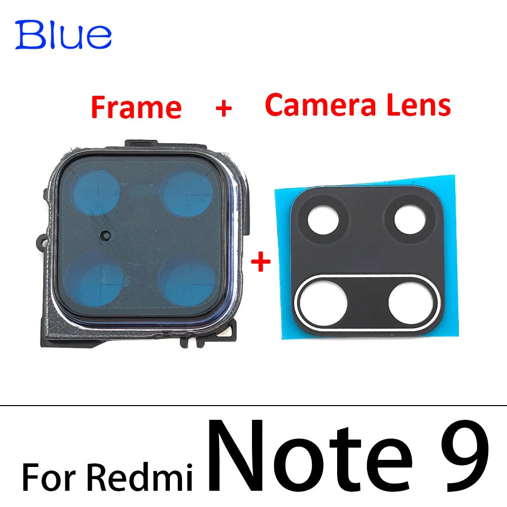 Neu Für Xiaomi Redmi Hinweis 9S/Note 9 Pro Hinten Kamera Glas Objektiv Abdeckung Note9 Zurück Kamera Rahmen halter Ersatz Mit Aufkleber – Detail 3