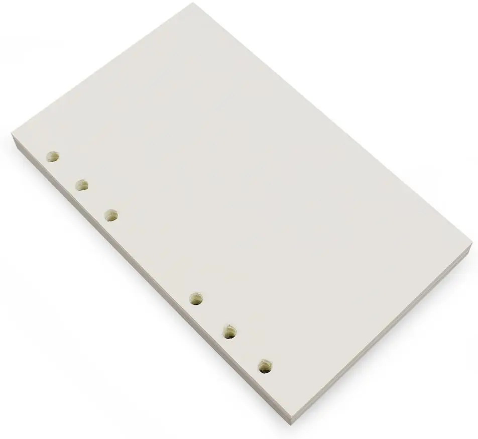 A5/A6 6 Fori Planner/Organizzatore Ricariche Set, Ricariche Per Confezione, 90 pagine/45 Lenzuola Per Voce (Governato Ricariche)