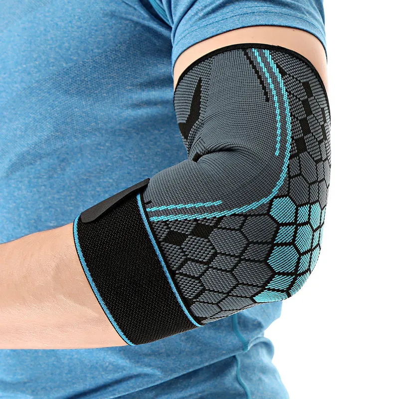 

Sports Elbow Guard Nylon Jacquard Ribbon Strap Men Fitness Badminton Basketball Tennis Elbow