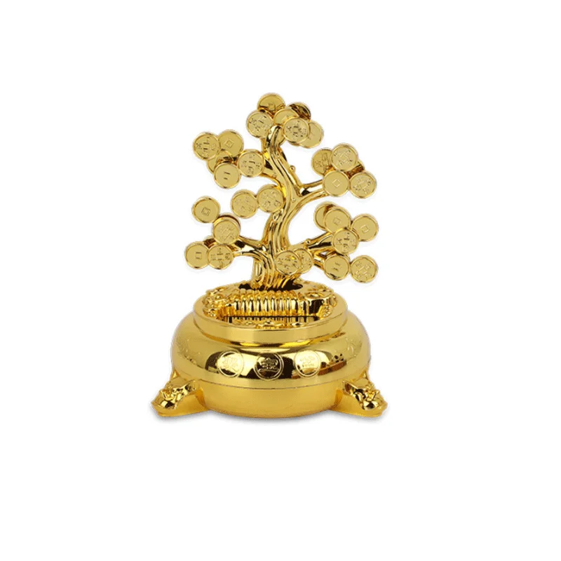 Feng Shui Fa Cai-árbol del Tesoro de la suerte, árbol del dinero, decoración de vestir para coche, perfume, mueble de TV para el hogar, decoración de columpio