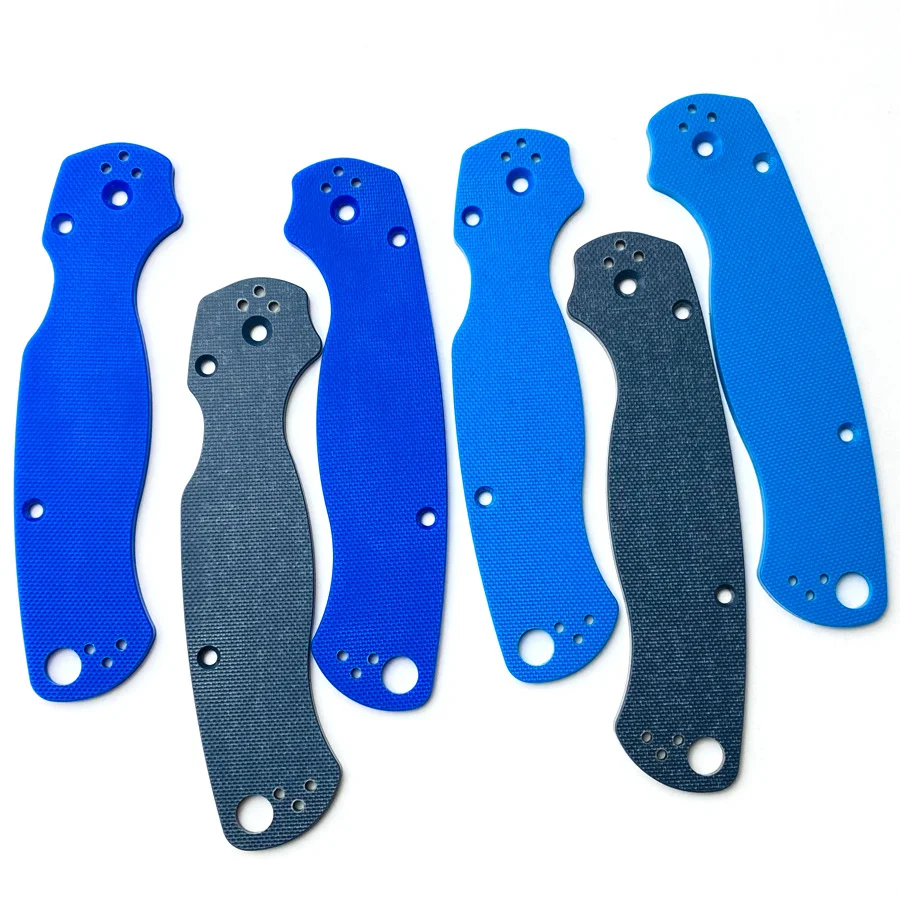 Custom G10 Knife Handle Patches Scales for Spyderco2 C81 Para2 Paramilitary 2 Spider Folding Knives DIY Accessories Parts Grips