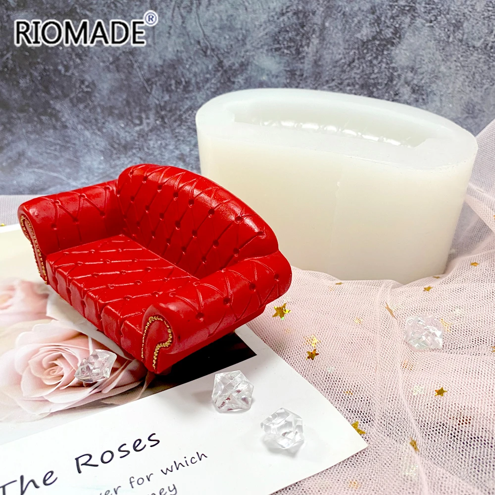 Creative Sofa Silicone Candle Mold DIY Handmade Crafts Plaster Resin Soap Making Mould For Polymer Home Decoration Ornaments