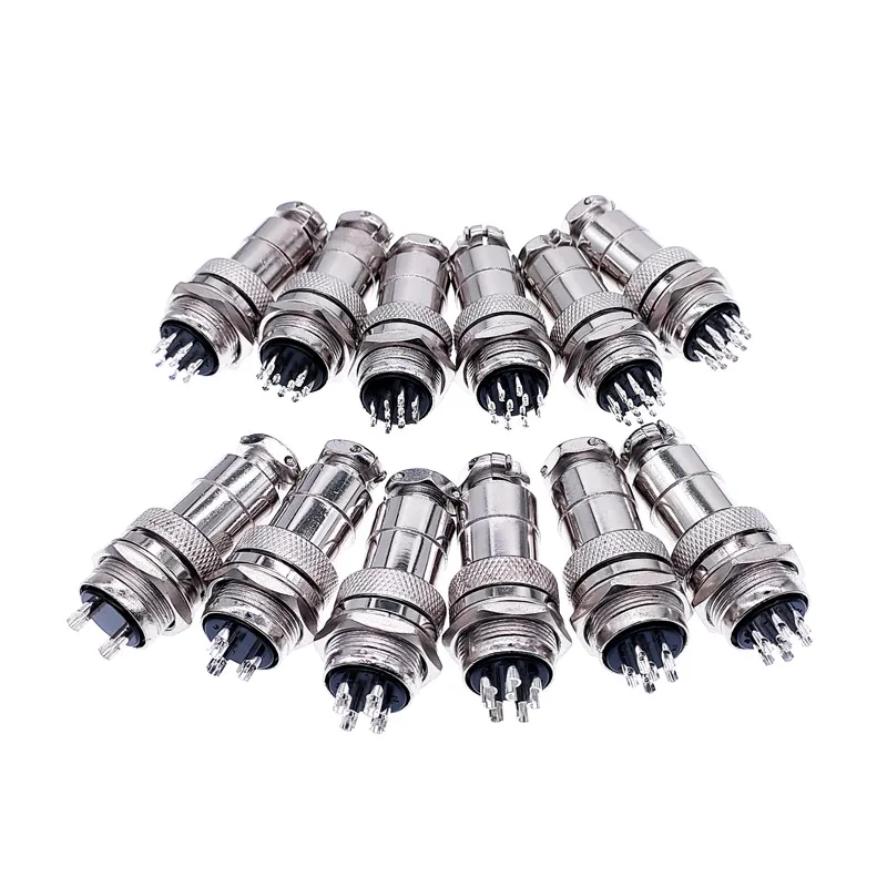 GX20  connector plug male female metal circular quick connector 2Pin 4 pin 8pins 12 pin 15 pin