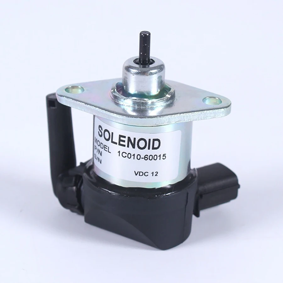 JEAZEA 1C010-60015 Stop Solenoid Practical Motor Fuel Shut Off Aluminum Alloy Emergency Parts For Kubota V3300 V3600 V3800