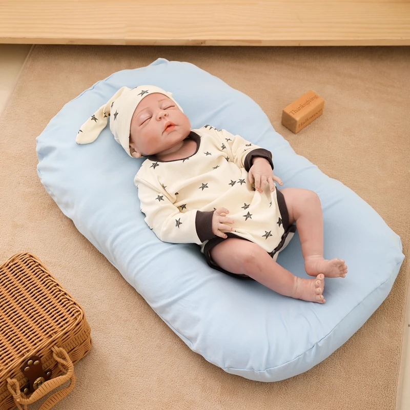 

75*45 Baby Cotton Nest Bed Newborn Portable Crib Lounger For Boys Girls Infant Bassinet Bumper Soft Travel Bed Birth Gift