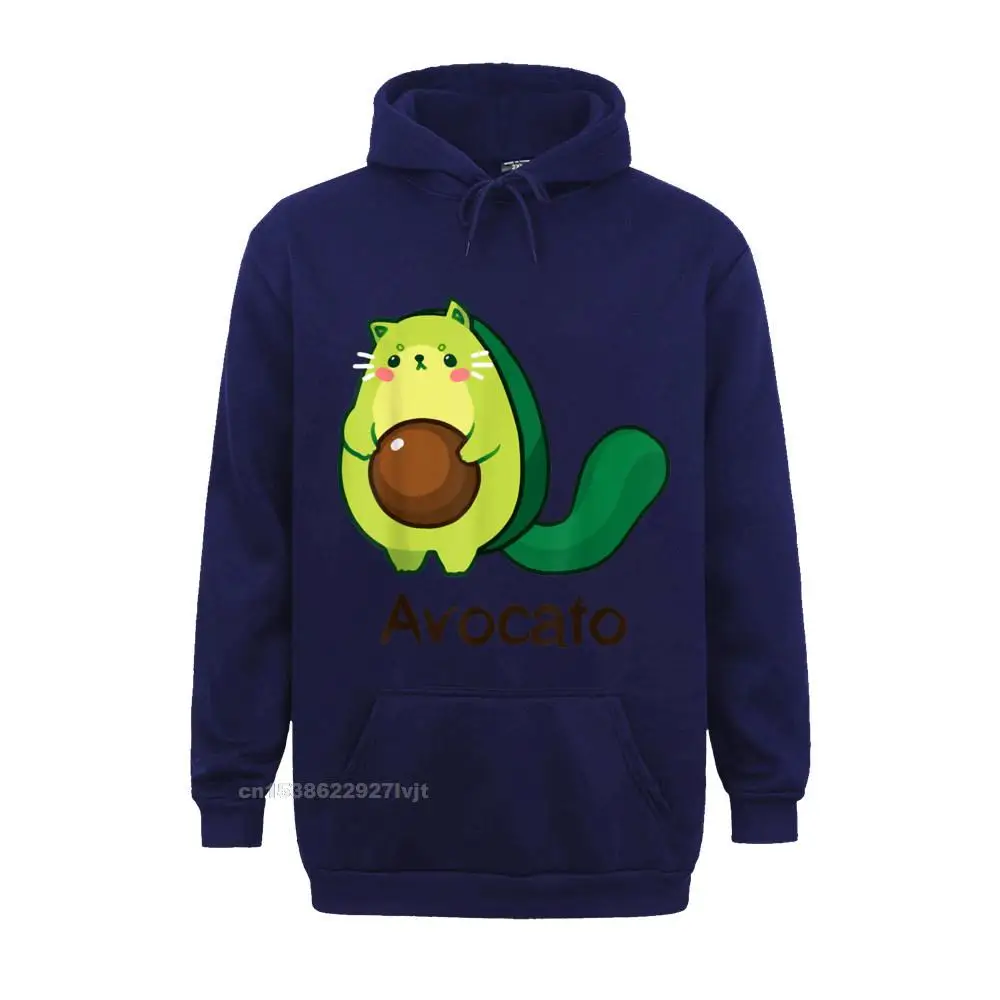 Avocato Avocado Cat Avogato Kitten Kitty Whiskers śliczne śmieszne bluza z kapturem normalne bluzy męskie bluzki Retro Tees Cotton Man Normal