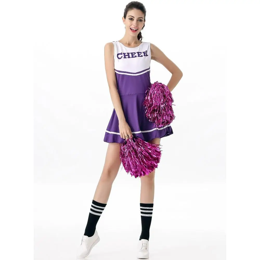 Vestito Rosso + Pompon Cheerleading Costumi Del Bambino di Calcio per  Adulti Ad Alta Scuola Allegria Uniforme Della Ragazza di Spettacolo di  Danza Della Ragazza Pon Pon Partito / Sport di Squadra, image size:1000x1000