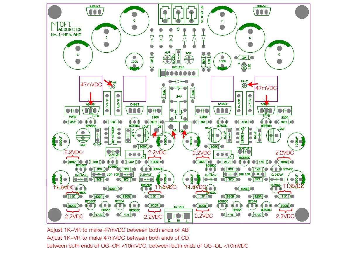 PCB amplificatore per cuffie di fascia alta mofi-cavalli-Kan Kumisa III("ck[iii" o "CKKIII")