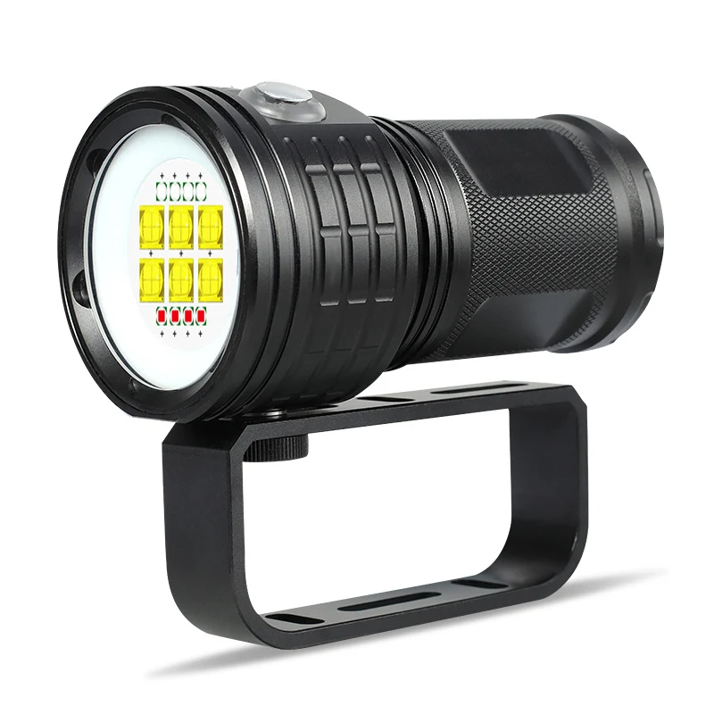 SecurityIng Photography Fill Light Highlight Lamp Diving Flashlight Underwater 100M  Dive Flashlight Video Camera Torch