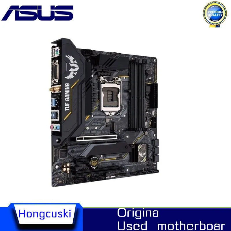 Used motherboard For Asus TUF GAMING B460M-PLUS (WI-FI) Original Desktop Intel B460 Motherboard LGA 1200  i7/i5/i3 USB3.0 M.2