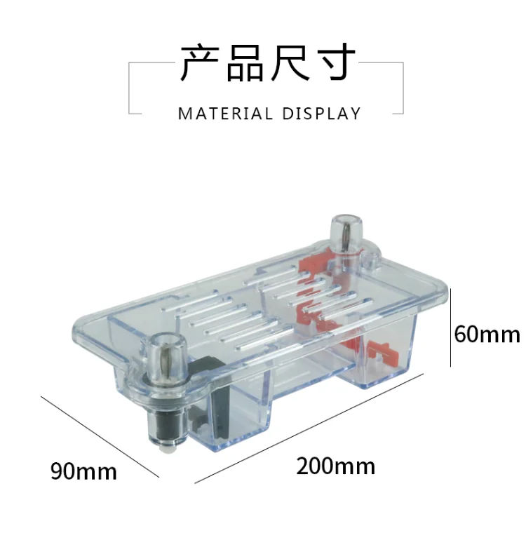 Horizontal Electrophoresis Tank Non-platinum Electrode Biological Instrument