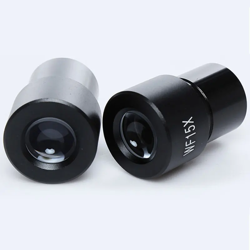 WF15X Biological Microscope eyepiece Mounting size 23.2mm Optical Microscope Lens Accessories Wide Angle Lens Monocular Ocular