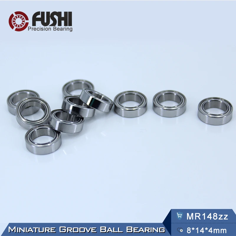 MR148ZZ With Oil Bearing ( 10 PCS ) 8*14*4 mm ABEC-5 Miniature MR148 Z ZZ High Precision L-1480ZZ