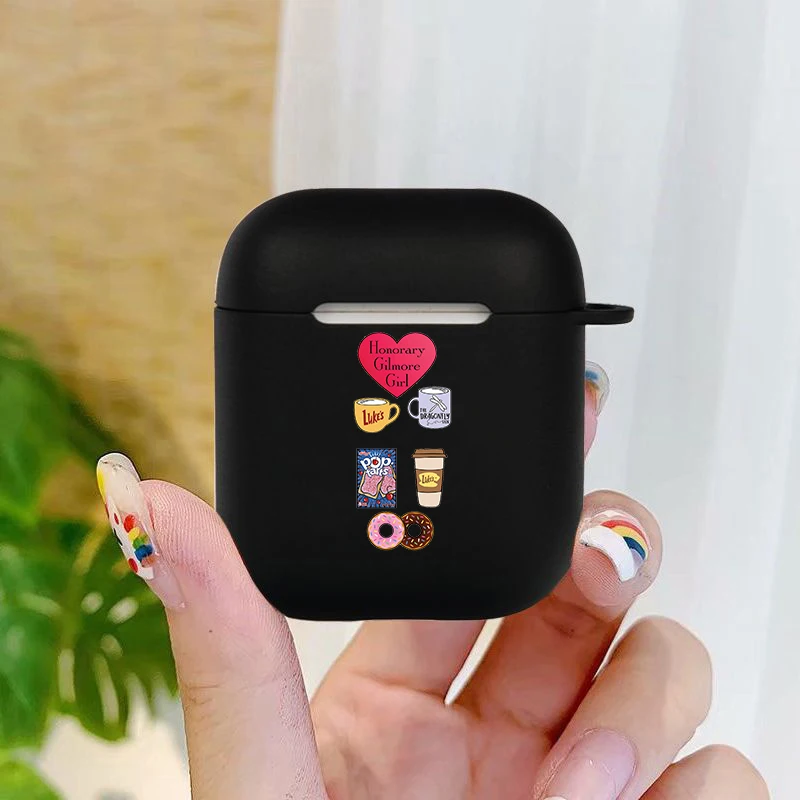 Fashion Gilmore Girls Soft silicone TPU Case For AirPods Pro 1 2 3 black Silicone Wireless Bluetooth Earphone Box Cover