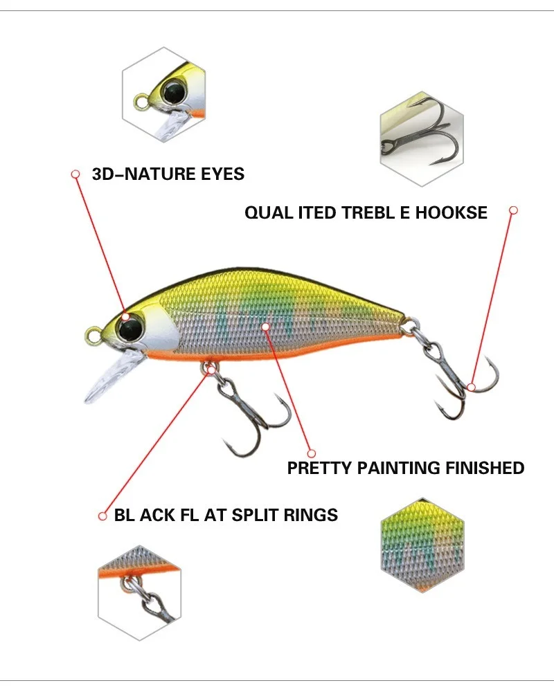 Issen Señuelo Duro para Trucha, Lucio, Perca y Lubina - imagen 3