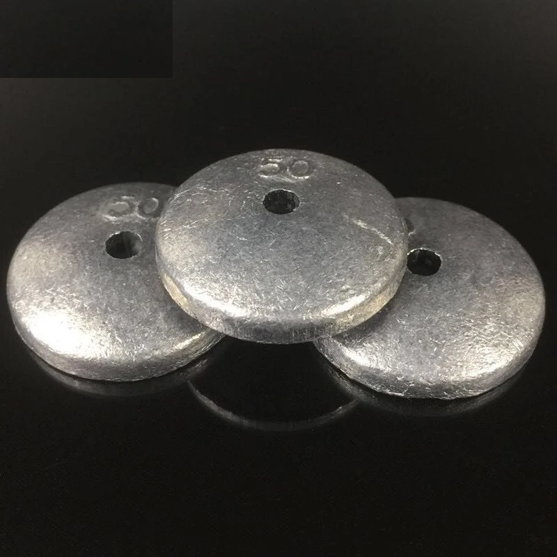 1 قطعة غطاسون الرصاص المستديرة 20 جرام 30 جرام 40 جرام 50 جرام 60 جرام 80 جرام 100 جرام 120 جرام 150 جرام عوامة سنارة صيد الوزن إغراء الصيد هوك معالجة اكسسوارات #2