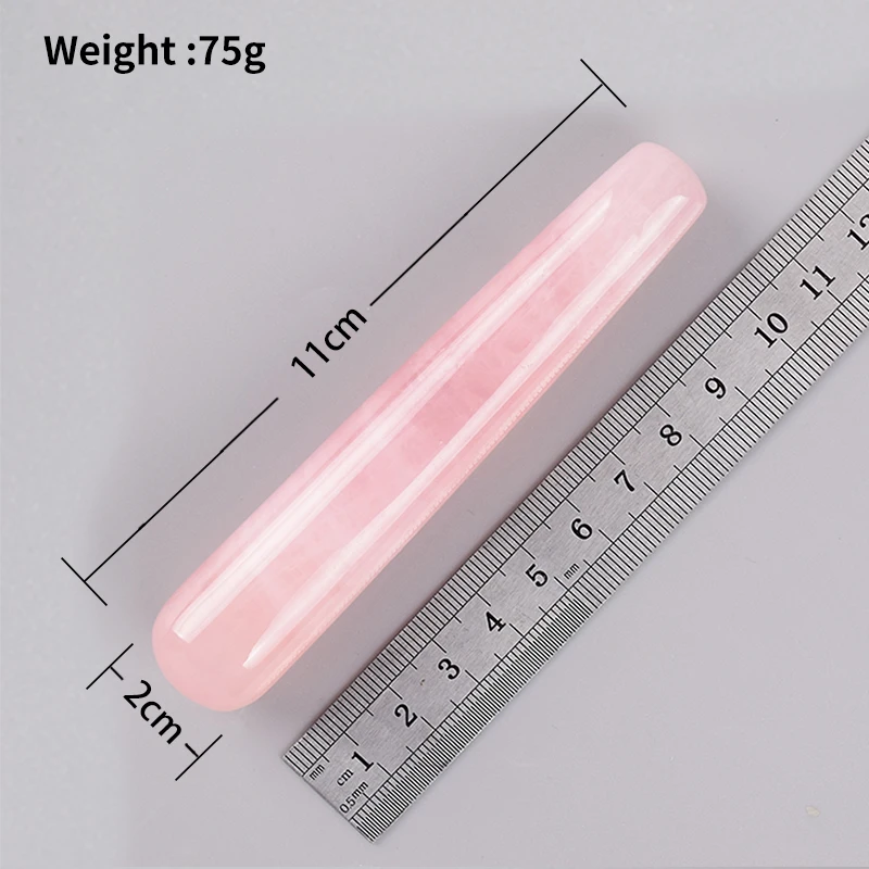Wholesale Massage Wand Yoni Natural Crystal Mineral Quartz Acupoint Pen Face Care Tool Relax Body Beauty Health Massagestick view 6