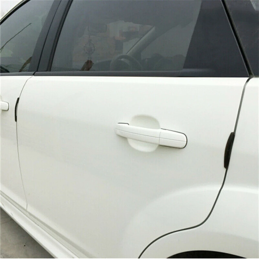 SALE 4pcs Car Sticker Door Edge Guards Trim Molding Protection Strip Scratch Protector Car Crash Barriers Door Guard Collision