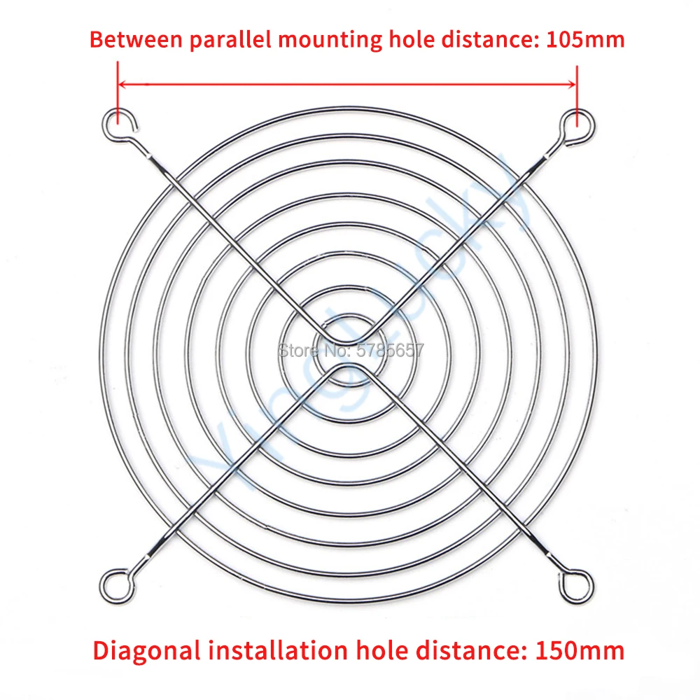 Arcade Cooling Fan with Iron Net, Square Metal Frame, Cabinet Fan for Crane Game Toy, Doll Machine Accessories, 120mm, AC 220V