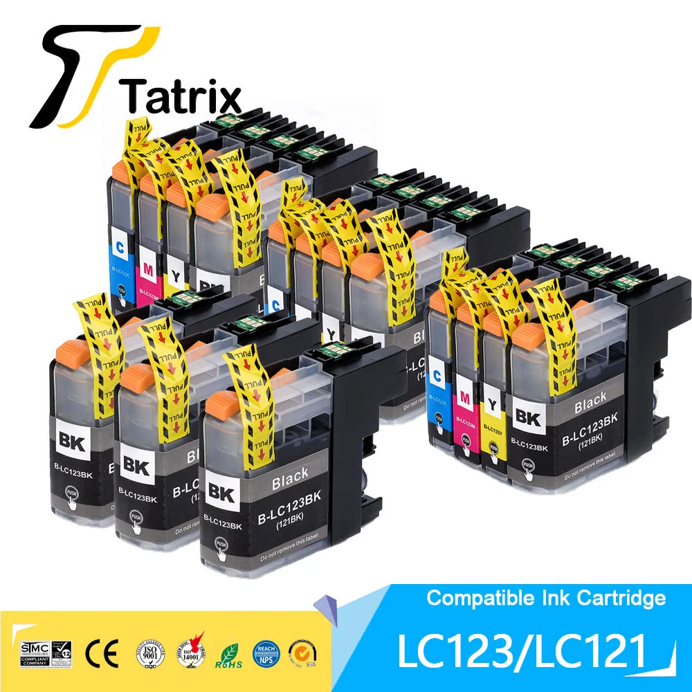 For Brother LC123 Ink Cartridge Compatible For DCP-J4110DW/J132W/J152W/ J552DW/J752DW/J172W MFC-J4410DW/J4510DW/J4610DW /J4710DW