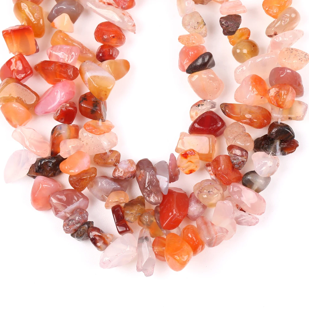 الطبيعية 3-12 مللي متر غير النظامية الحصى الجزع حجر الخرز رقائق فضفاضة الخرز الخرز لصنع المجوهرات عقد دي اي واي سوار الإكسسوار #3