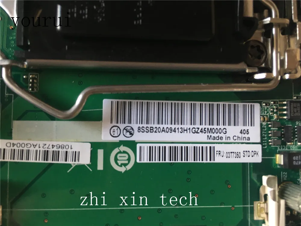 Yourui 03T7351 para Lenovo ThinkCentre M72E M92P M92 IQ77T placa base 03T7350 LGA1155 DDR3 completamente probada