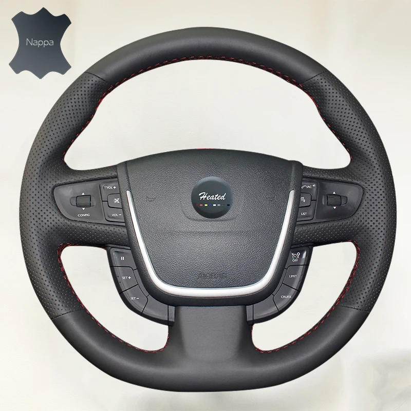 DIY Steering Wheel Cover for Peugeot 508 Extremely Soft Leather braid on the steering wheel of Car Interior Accessories