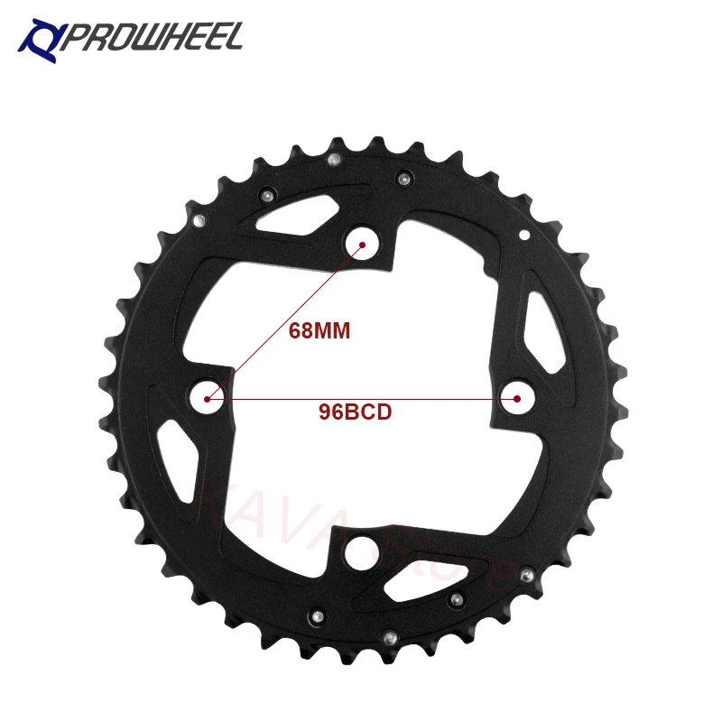 Prowheel MTB 3 Speed Chainring 8 9 10 11 Speed 22/32/42T Chainwheel 22/32/44T Sprocket 22/30/40T Crankset 64/96/104 BCD