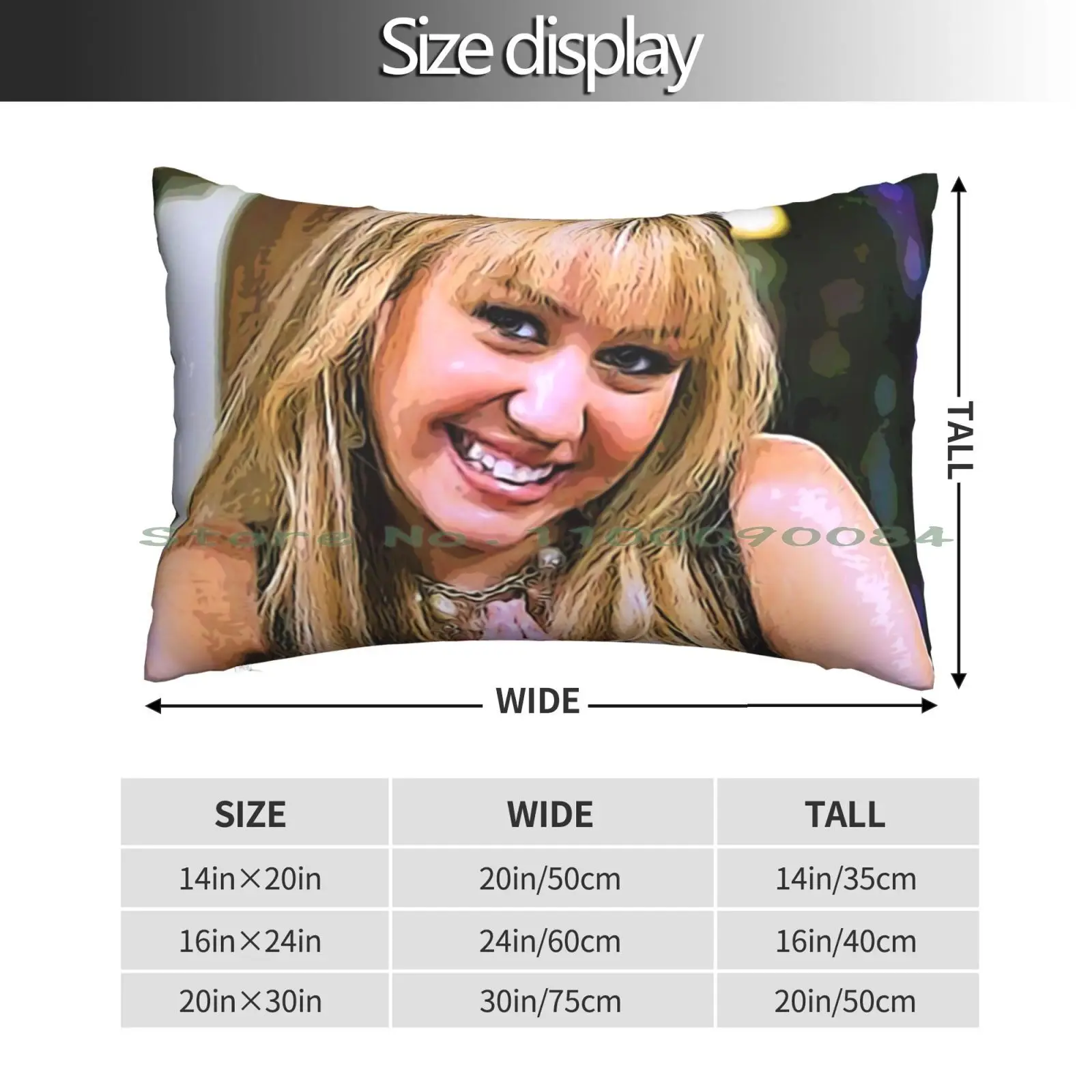 Hannah Montana Pillow Case 20x30 50*75 Sofa Bedroom Jazz Mento Calypso Bluebeat Ska Music Rocksteady 2tone Third New Wave Ska