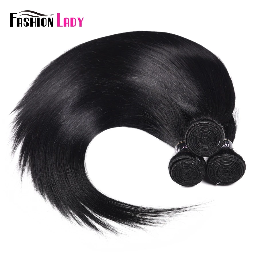 Fasci di capelli umani lisci Jet Black Bundles 1 # fasci di capelli peruviani estensioni dei capelli Non Remy 3/4 Bundles Deal