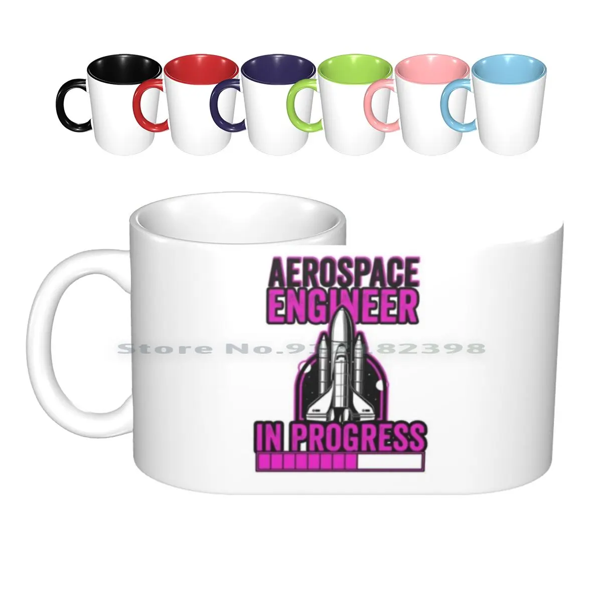 Aerospace Engineer Lovers Ceramic Mugs Coffee Cups Milk Tea Mug Aerospace Engineer In Progress Rocket Aerospace Engineering