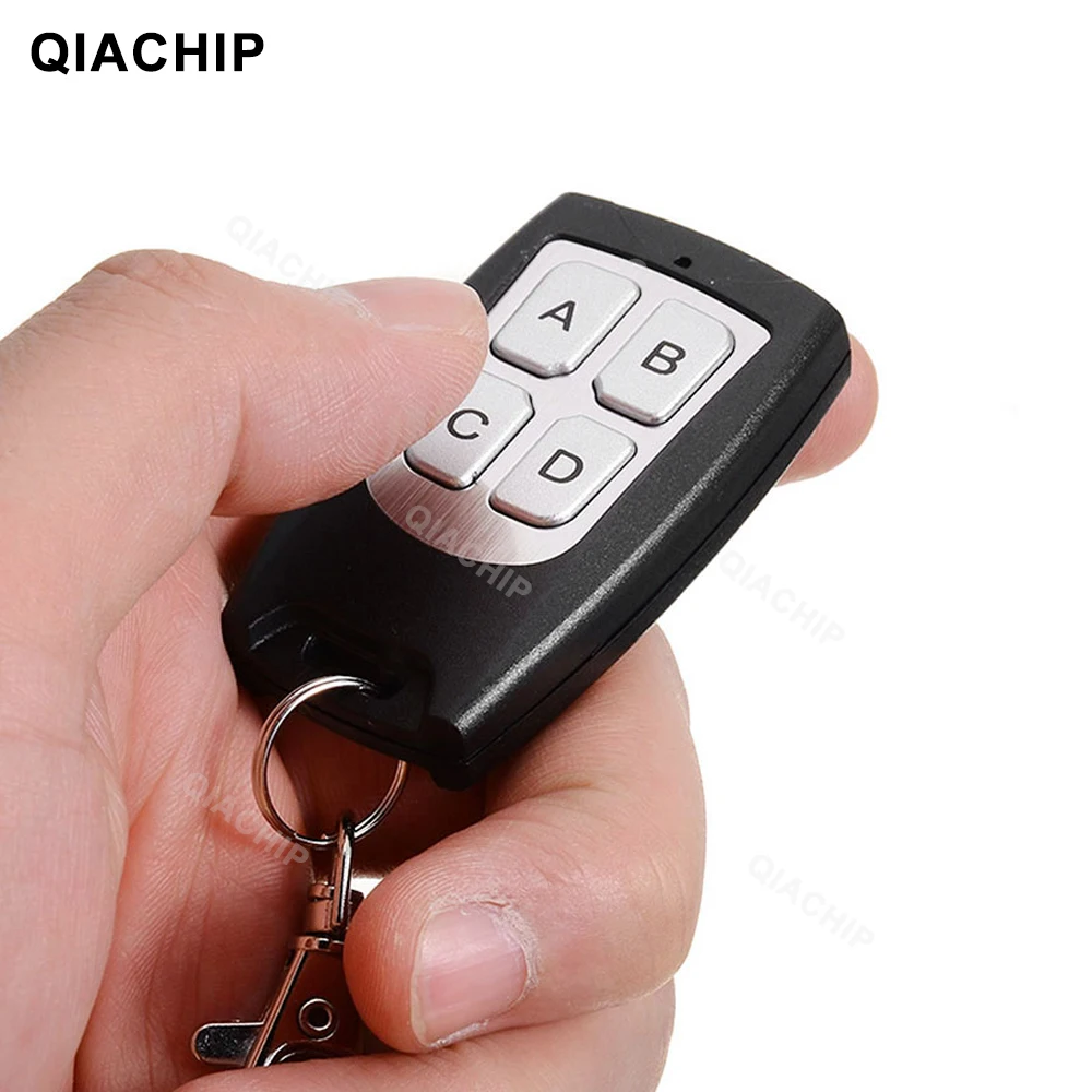 QIACHIP 433MHz alıcı kablosuz uzaktan kumanda anahtarı Motor kontrolörü DC 6V 12V 24V 30V 4 çete röle modülü verici Diy