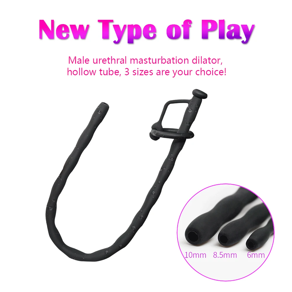 Sex Toys for Men Urethral Dilators Soft Silicone Urethra Catheter Penis Plugs Masturbator Urethral Sounding Tube Adult Sex Shop