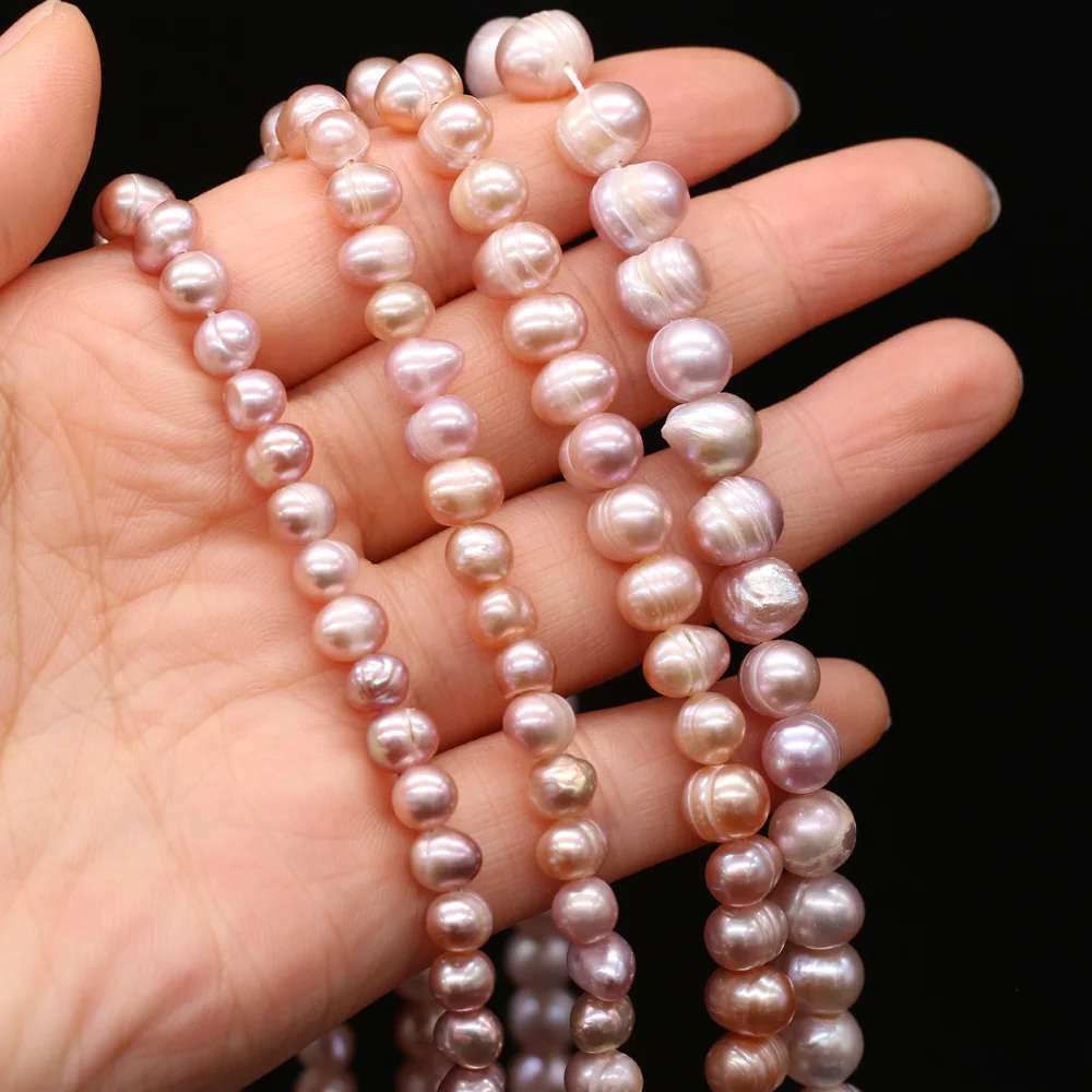 100% Natural Freshwater Pearl Beads Fine pearls Punch Loose Beads For DIY Women Elegant Bracelet Necklace Earring Jewelry Making