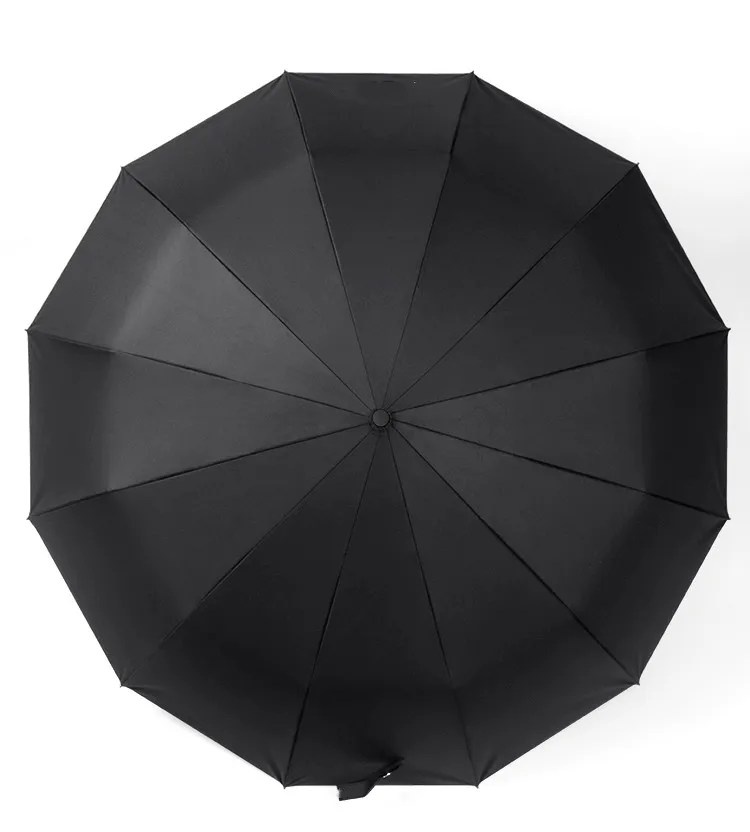 4s original for Audi umbrella bulletproof safety rain high-grade sunscreen black glue 12-bone automatic folding umbrella