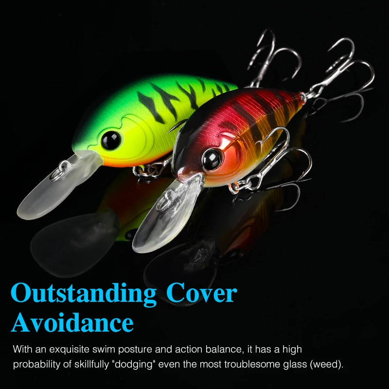 TSURINOYA 59F Crank Bait Floating Fishing Lure CHARM 59mm 13g Long Casting Artificial Hard Bait Professional Bass Lure