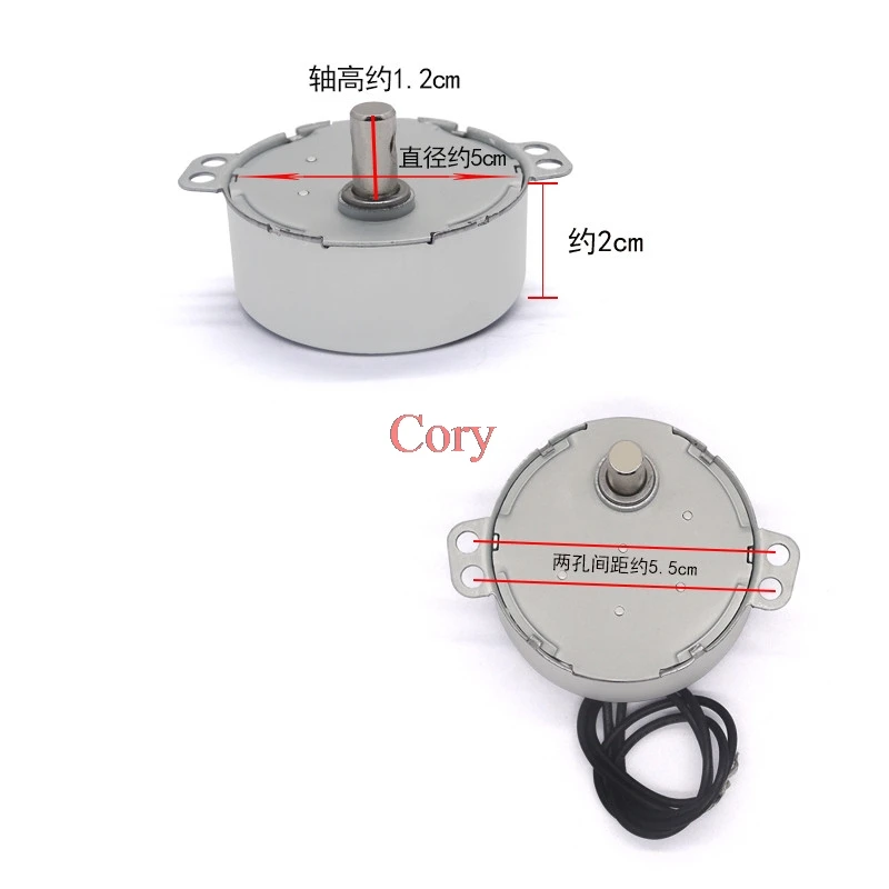 1Pc AC 220V-240V 4W 50/60Hz Synchronous Motor for Air Blower TYJ50-8A7 Microwave Oven Tray Motor CW/CCW 5/6 r/min