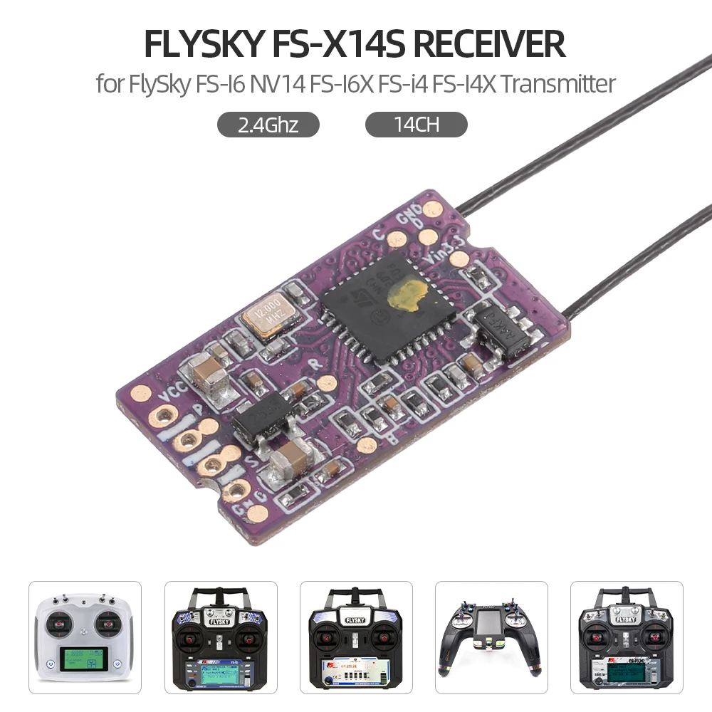 Emisor Y Receptor FS-i6X 2.4 GHz 10CH AFHDS 2A Para Drones, Aviones Y Helicópteros - Incluye Receptor FS-iA6B