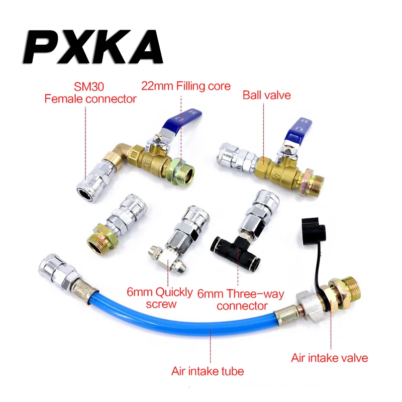 Car truck dust gun air tank dust gun cab three-way high-pressure air gun car air intake pipe blowing gun