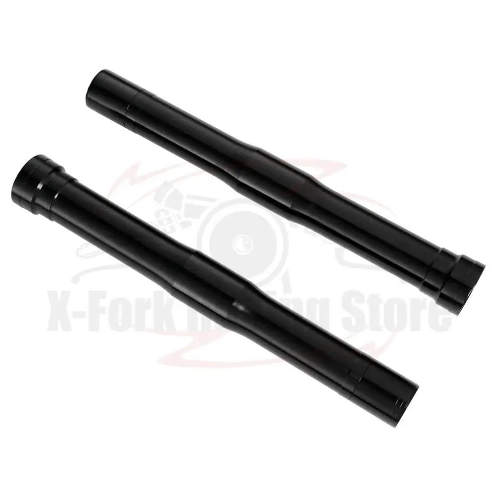 Black Front Fork Tubes Outer Pipes Bars Stanchions Pair For Honda CBR600RR 2007-2012 2008 2009 2010 2011 453mm 51410-MFJ-D01