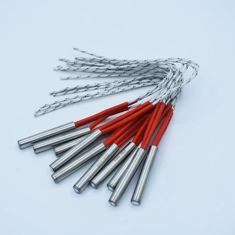 Stainless Steel Cartridge Heater 10x50mm 10x60mm 10x80mm 110V/220V/380V Single End Heating Element Tube Heater